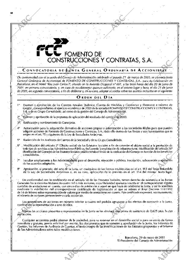 ABC MADRID 30-05-2001 página 10