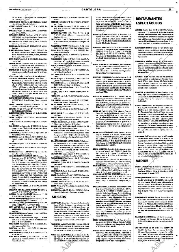 ABC MADRID 30-05-2001 página 111