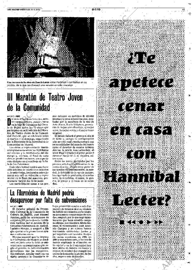 ABC MADRID 30-05-2001 página 129