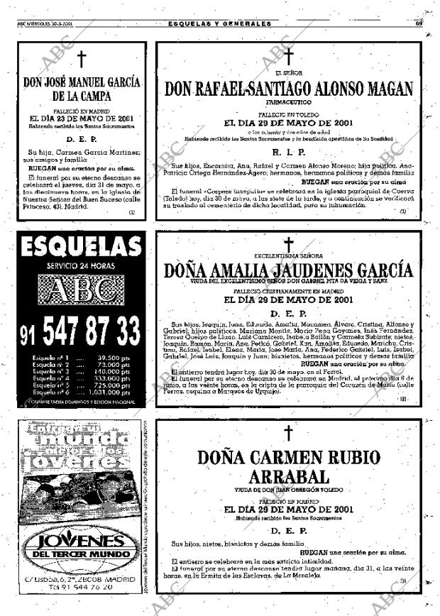 ABC MADRID 30-05-2001 página 69