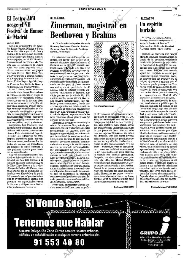 ABC MADRID 30-05-2001 página 75