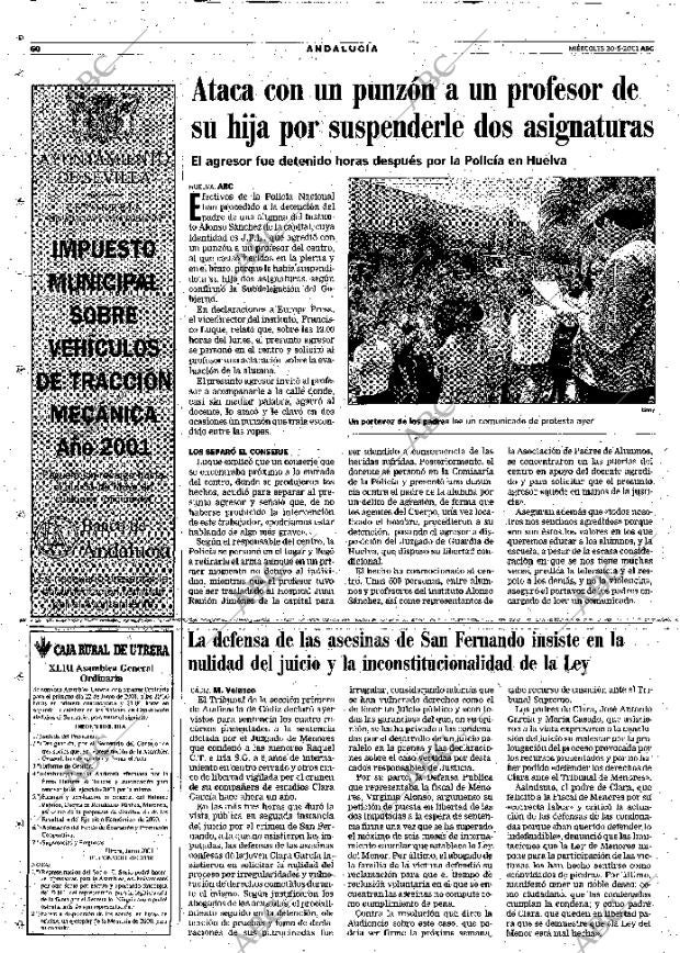 ABC SEVILLA 30-05-2001 página 60