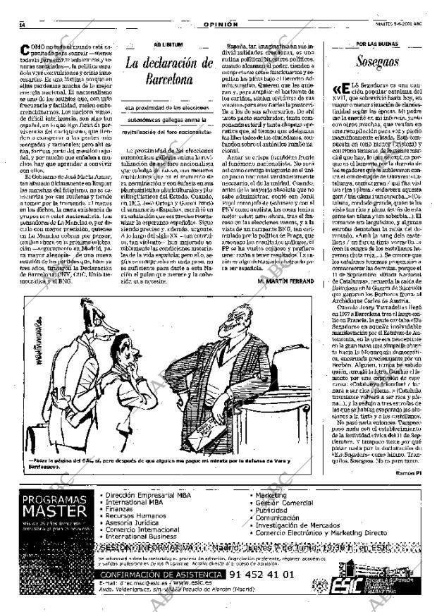 ABC MADRID 05-06-2001 página 14