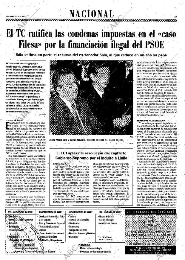 ABC MADRID 05-06-2001 página 17