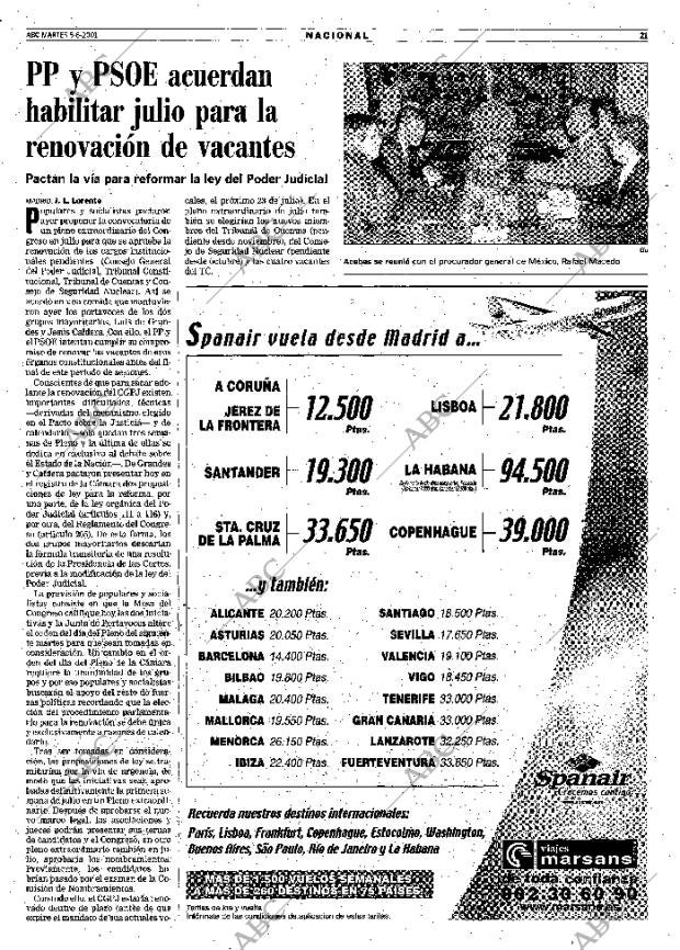 ABC MADRID 05-06-2001 página 21
