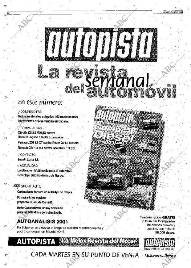 ABC MADRID 05-06-2001 página 52