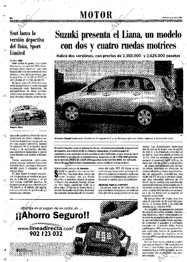 ABC MADRID 05-06-2001 página 66