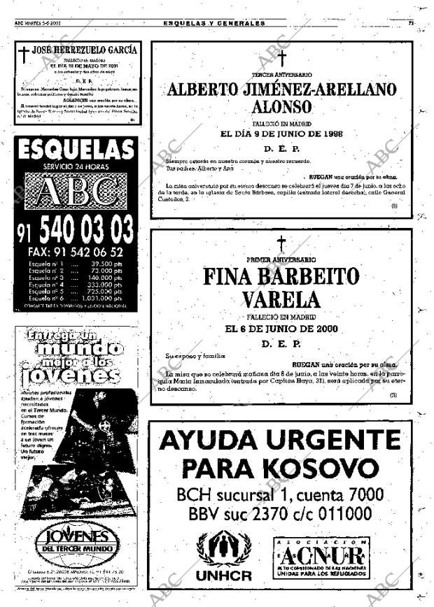 ABC MADRID 05-06-2001 página 71