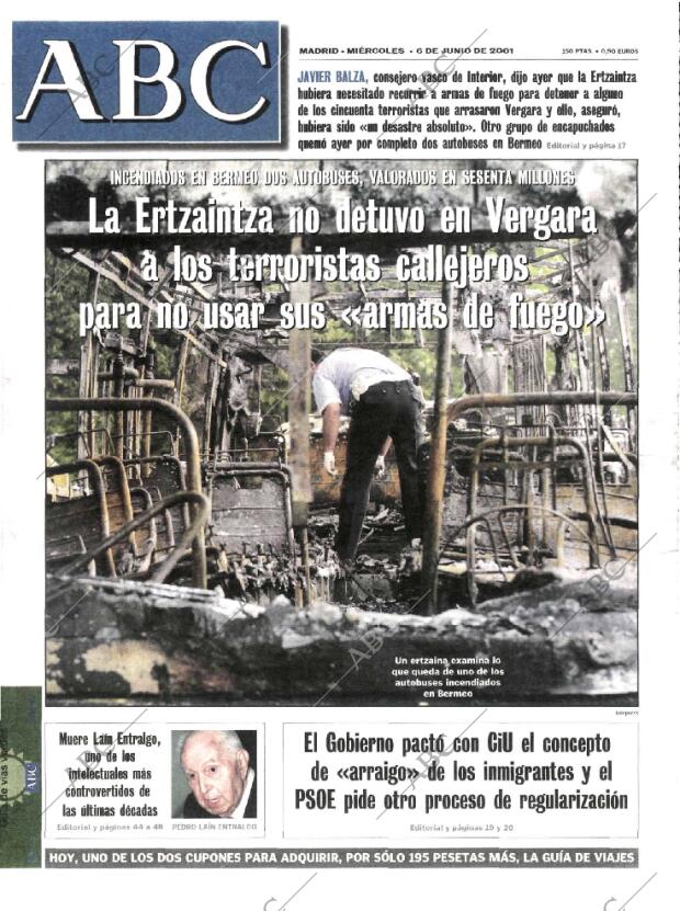 ABC MADRID 06-06-2001 página 1