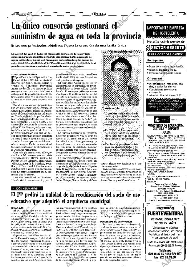 ABC SEVILLA 09-06-2001 página 47