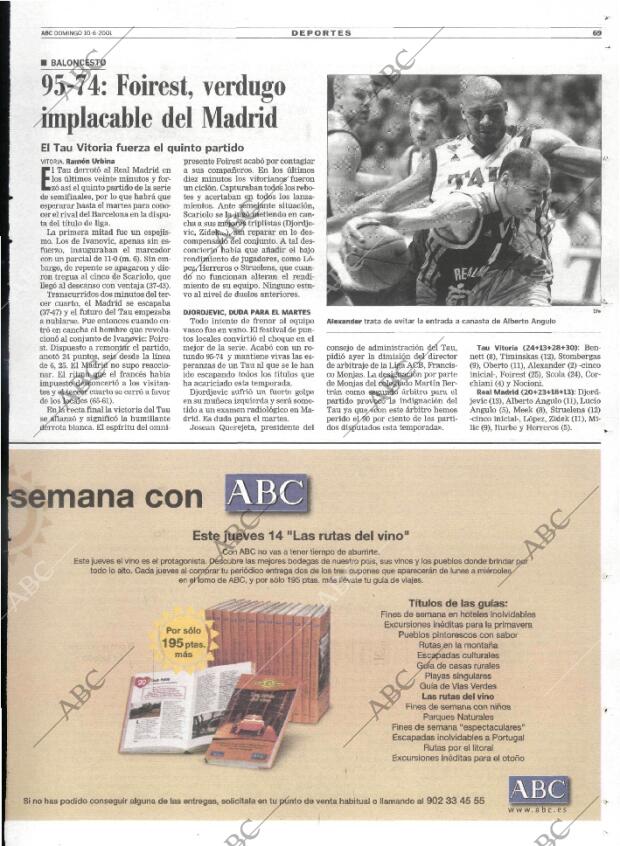ABC MADRID 10-06-2001 página 69