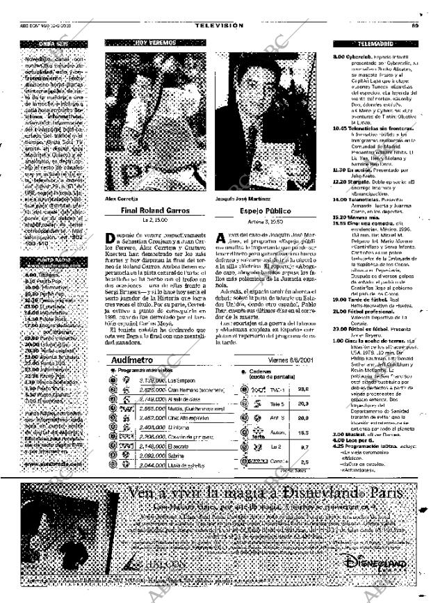 ABC MADRID 10-06-2001 página 89