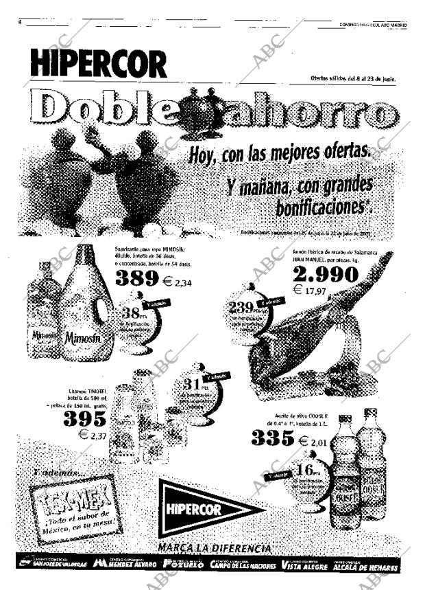 ABC MADRID 10-06-2001 página 98