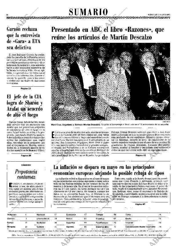 ABC MADRID 13-06-2001 página 2