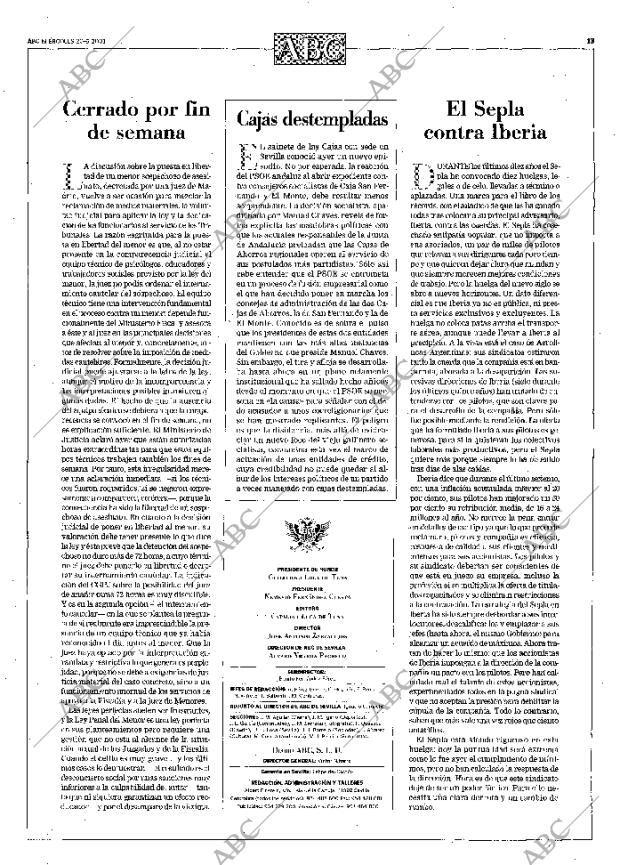 ABC SEVILLA 20-06-2001 página 13