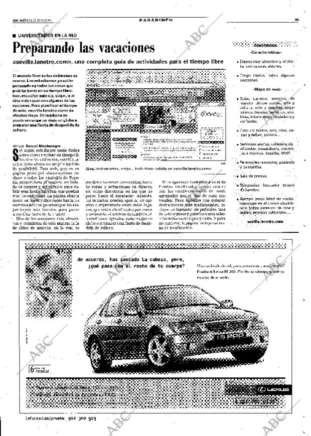 ABC SEVILLA 20-06-2001 página 55