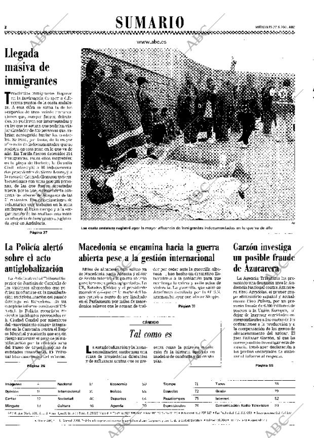 ABC MADRID 27-06-2001 página 2