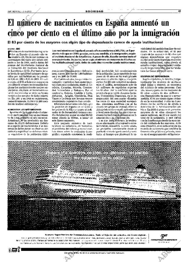 ABC MADRID 27-06-2001 página 43