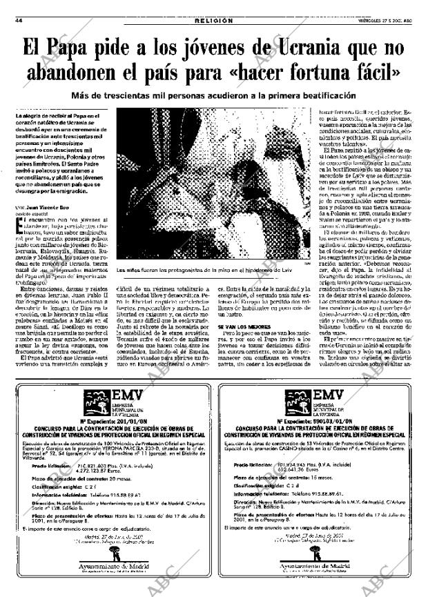 ABC MADRID 27-06-2001 página 44