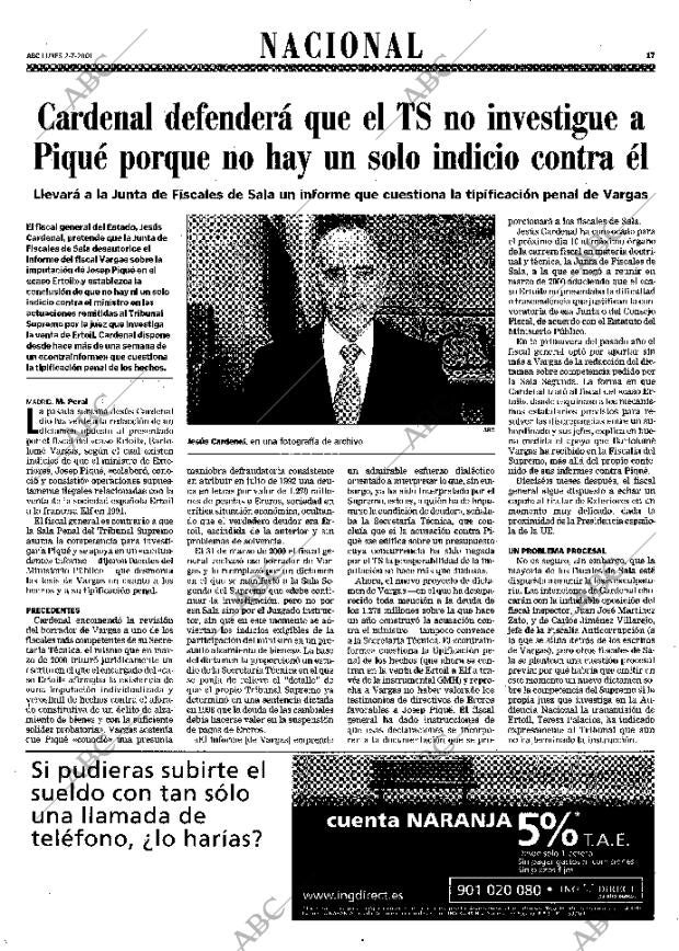 ABC MADRID 02-07-2001 página 17