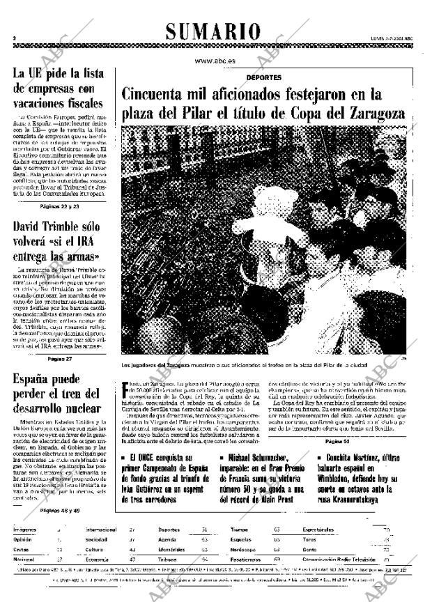 ABC MADRID 02-07-2001 página 2