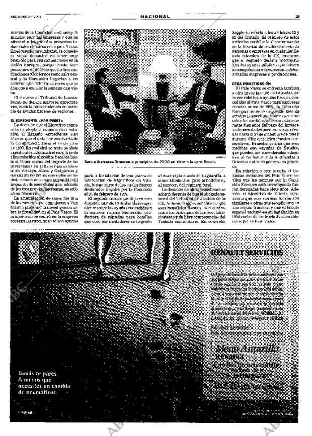 ABC MADRID 02-07-2001 página 23