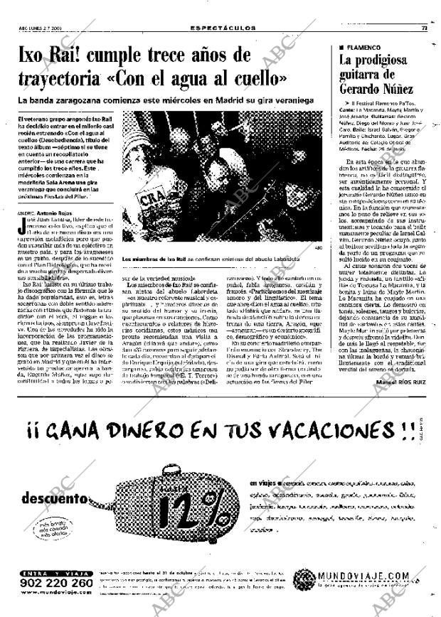 ABC MADRID 02-07-2001 página 71