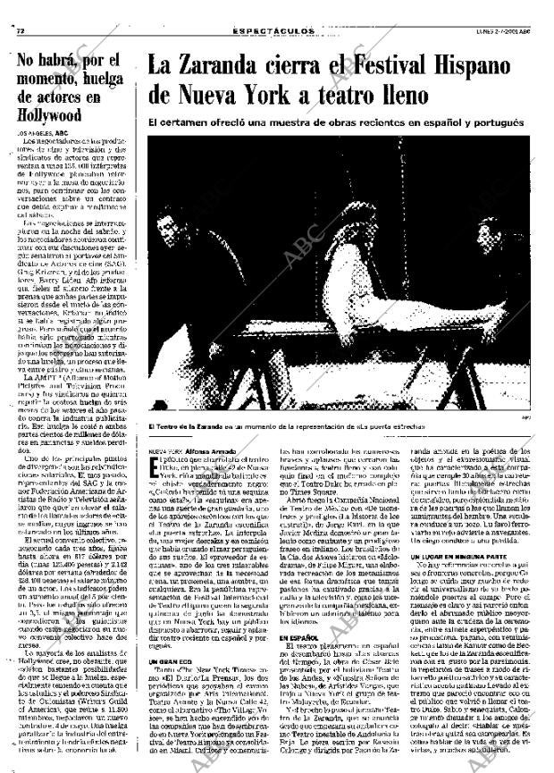 ABC MADRID 02-07-2001 página 72