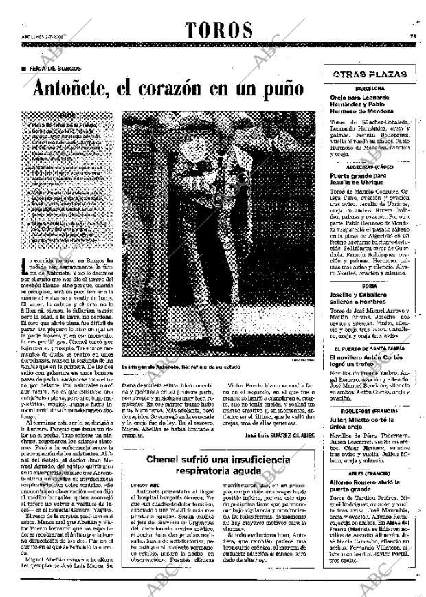 ABC MADRID 02-07-2001 página 73