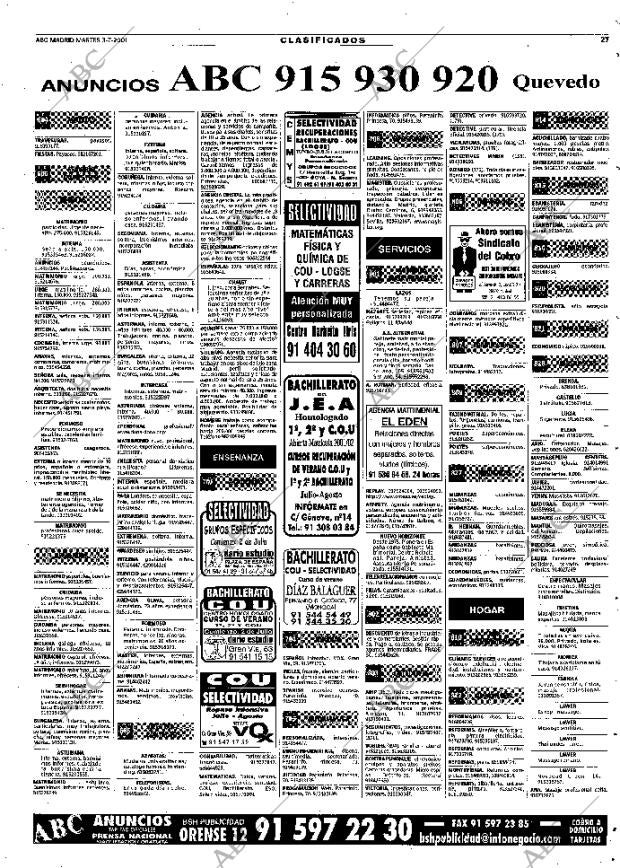 ABC MADRID 03-07-2001 página 111