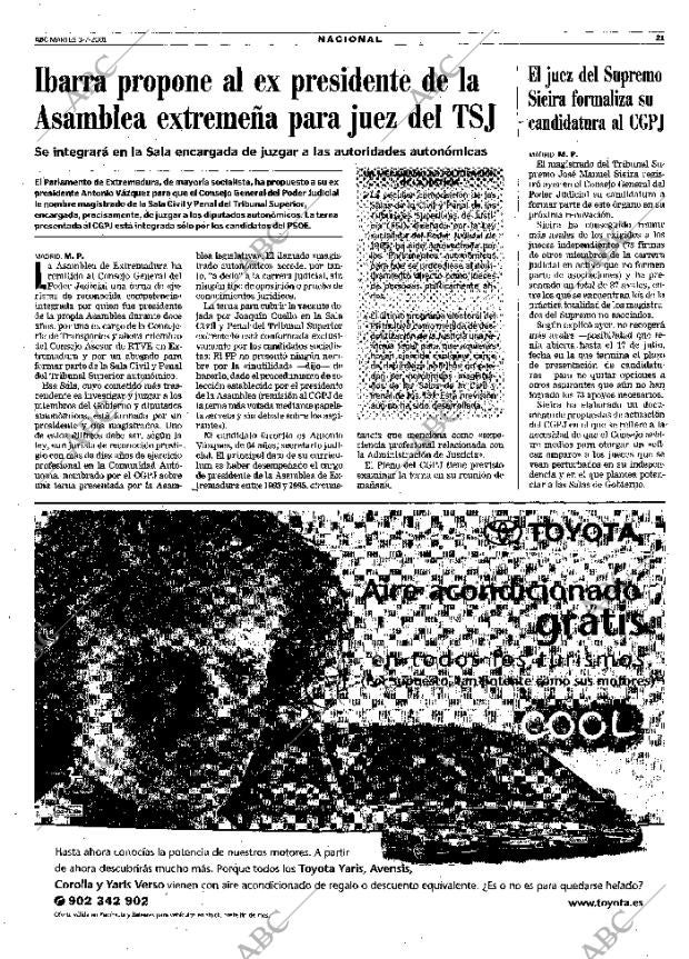 ABC MADRID 03-07-2001 página 21