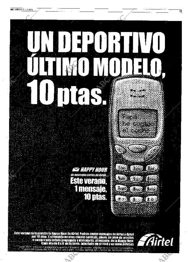 ABC MADRID 04-07-2001 página 23