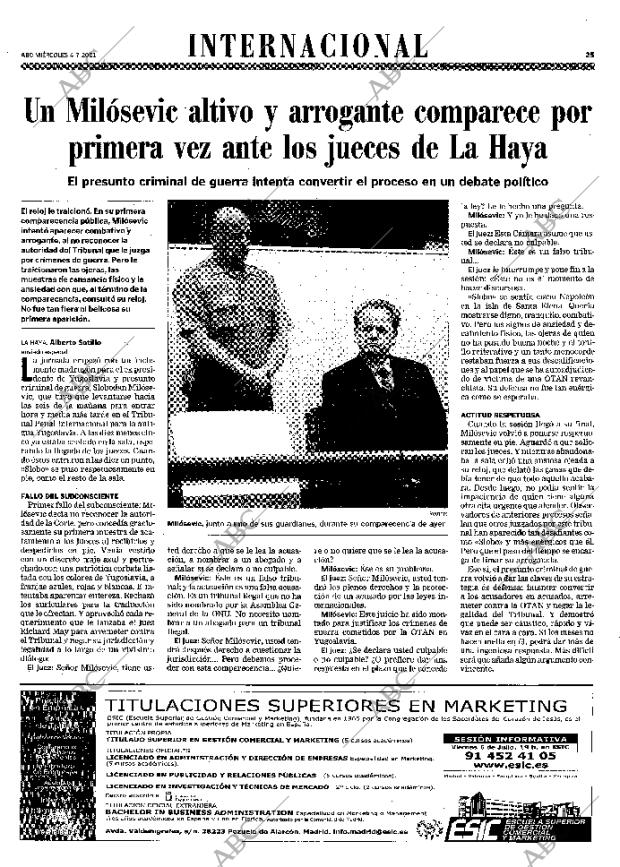 ABC MADRID 04-07-2001 página 25