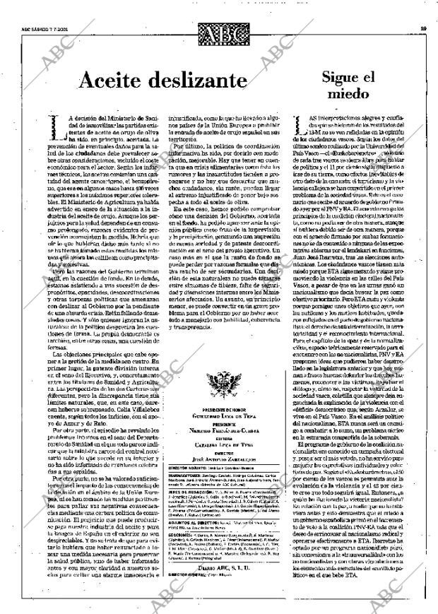ABC MADRID 07-07-2001 página 19