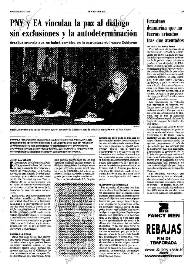 ABC MADRID 07-07-2001 página 27