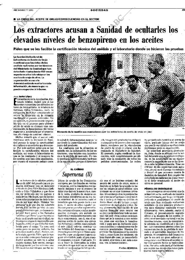 ABC MADRID 07-07-2001 página 45