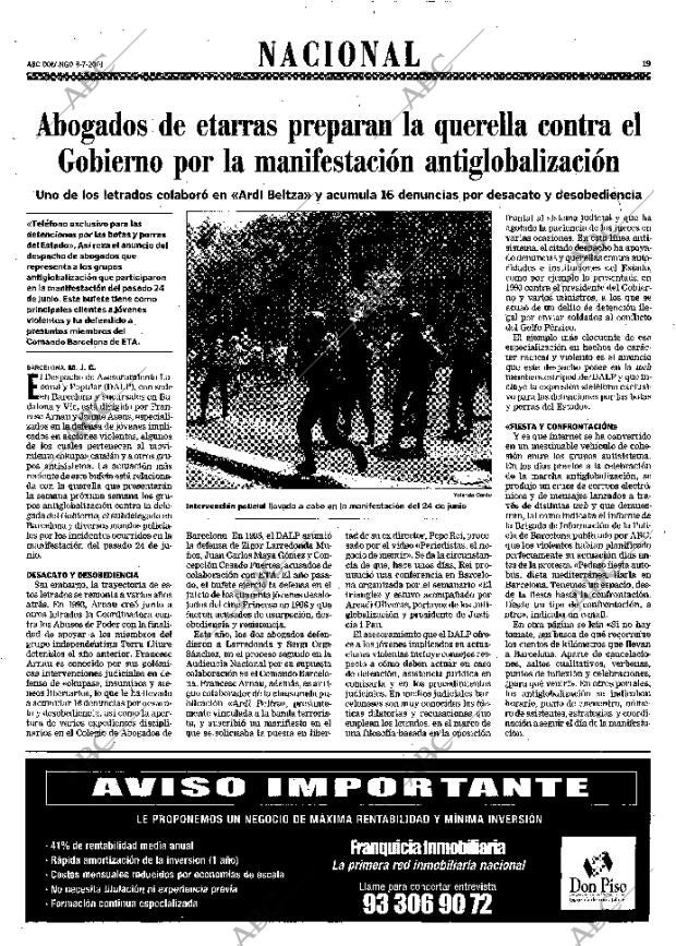 ABC MADRID 08-07-2001 página 19