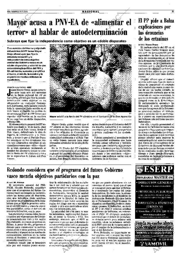ABC MADRID 08-07-2001 página 21