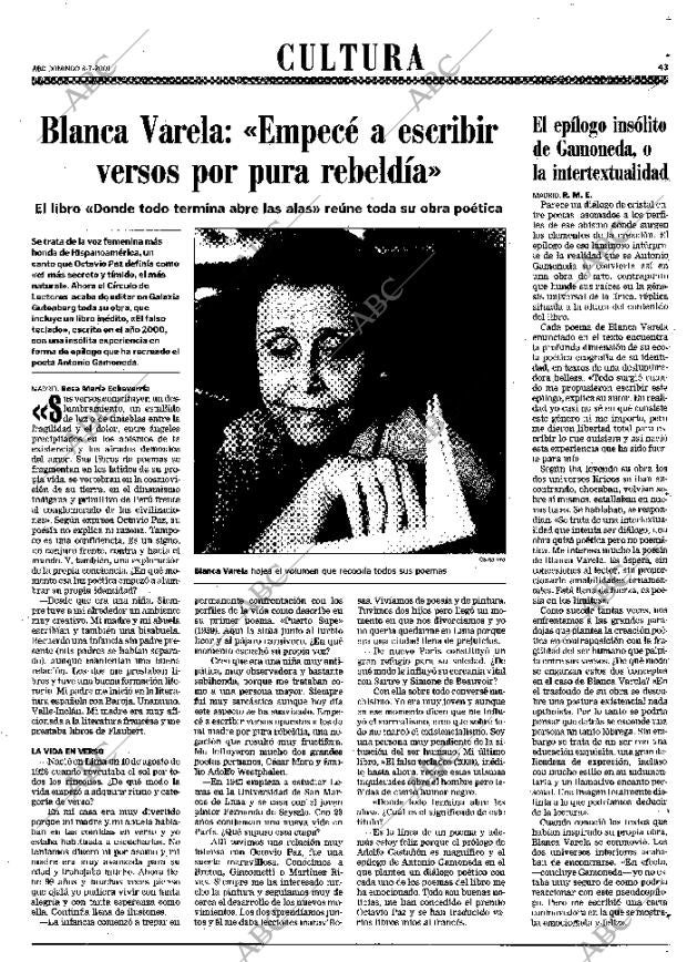 ABC MADRID 08-07-2001 página 43