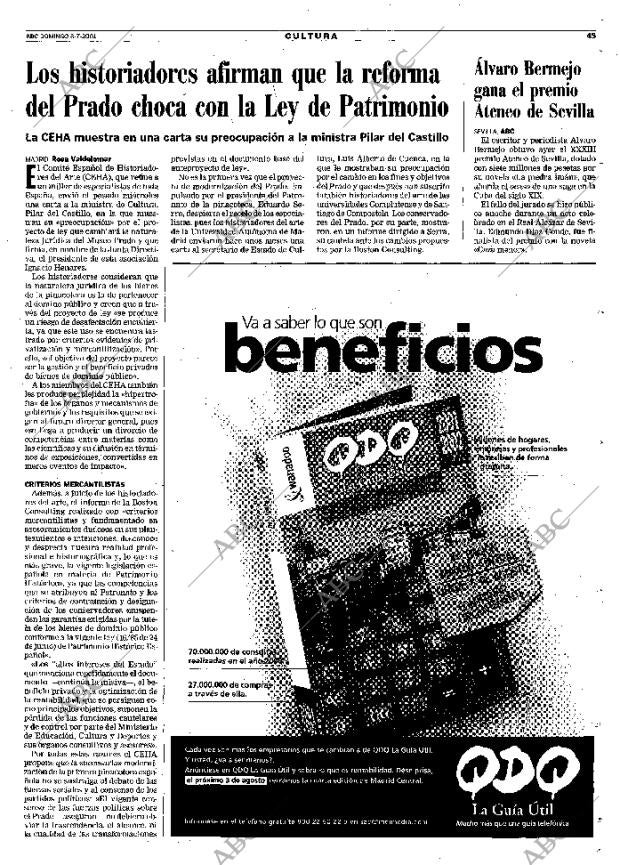 ABC MADRID 08-07-2001 página 45