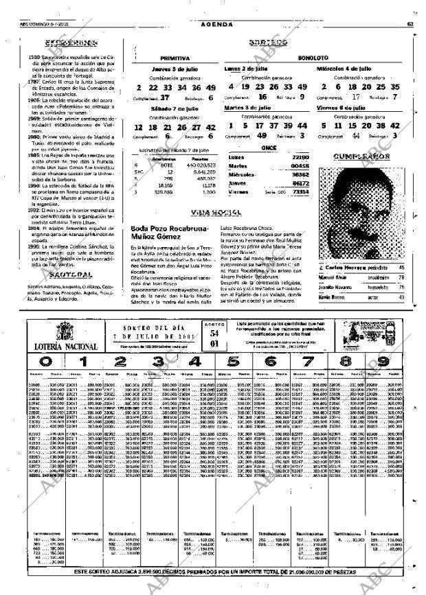 ABC MADRID 08-07-2001 página 63