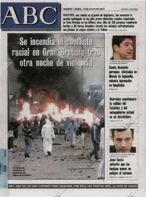 ABC MADRID 09-07-2001 página 1
