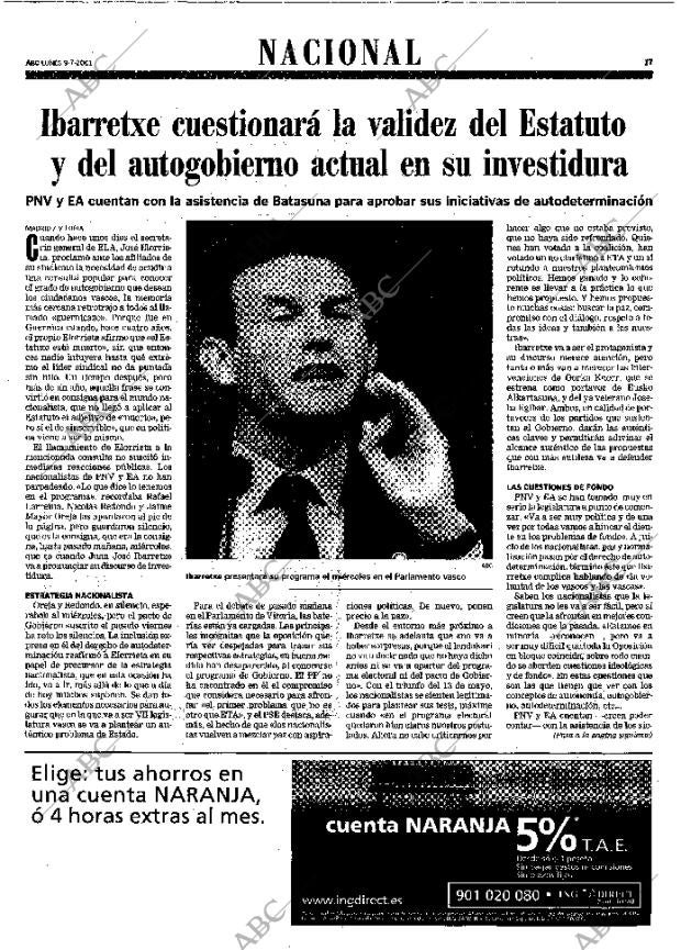 ABC MADRID 09-07-2001 página 17