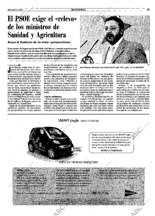 ABC MADRID 09-07-2001 página 23