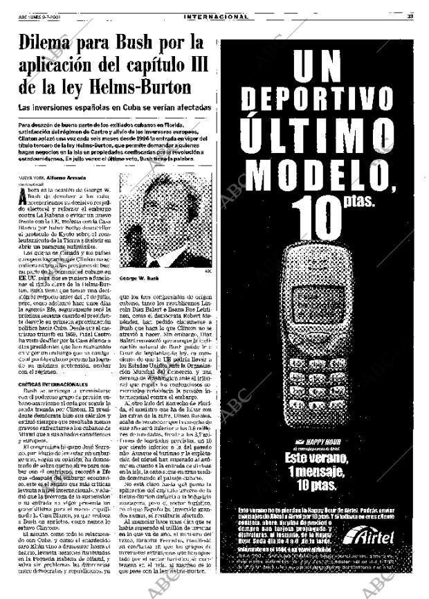 ABC MADRID 09-07-2001 página 33