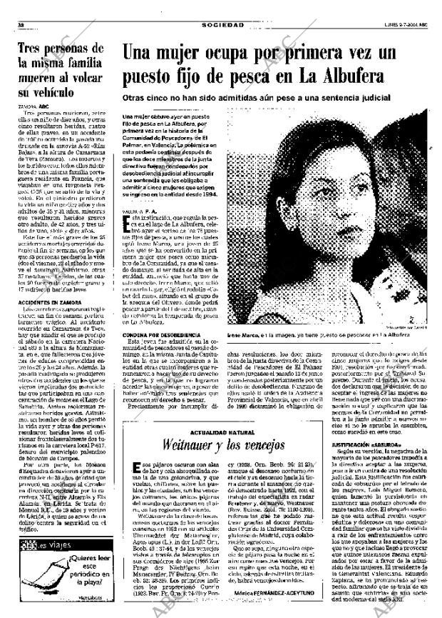 ABC MADRID 09-07-2001 página 38