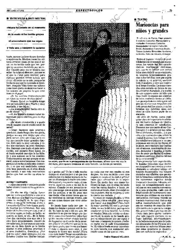 ABC MADRID 09-07-2001 página 71