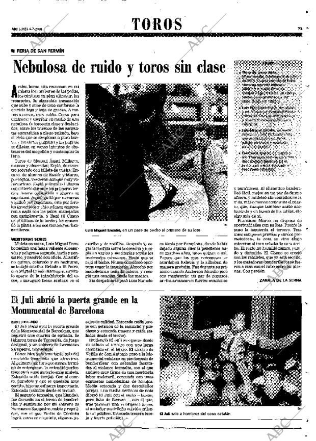 ABC MADRID 09-07-2001 página 73
