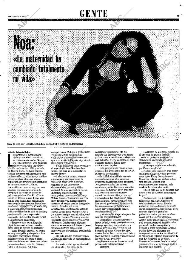 ABC MADRID 09-07-2001 página 75