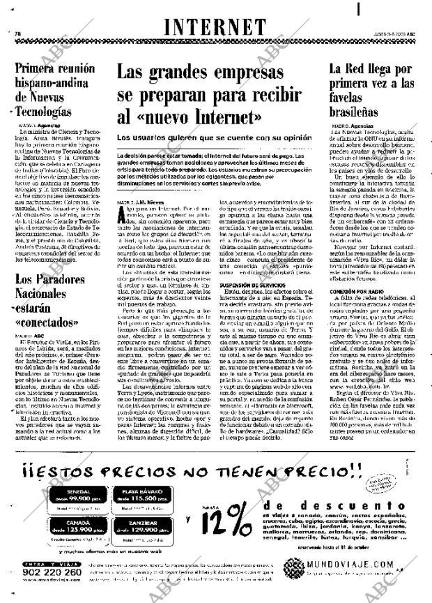 ABC MADRID 09-07-2001 página 78